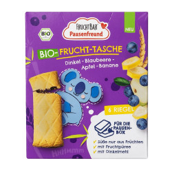 FRUCHTBAR Špaldové taštičky jablko borůvky a banán BIO 6 x 22 g