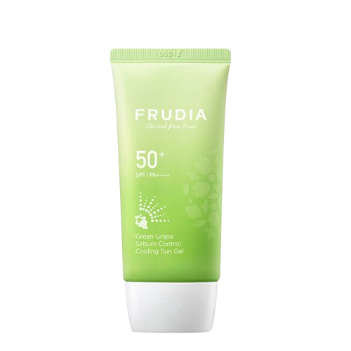 FRUDIA Green Grape Pore Control Hydratační gel na opalování pro mastnou a smíšenou pleť SPF 50+, 50 g