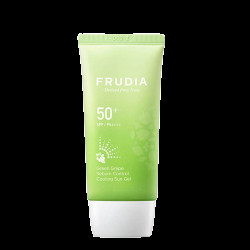 FRUDIA Green Grape Pore Control Hydratační gel na opalování pro mastnou a smíšenou pleť SPF 50+, 50 g