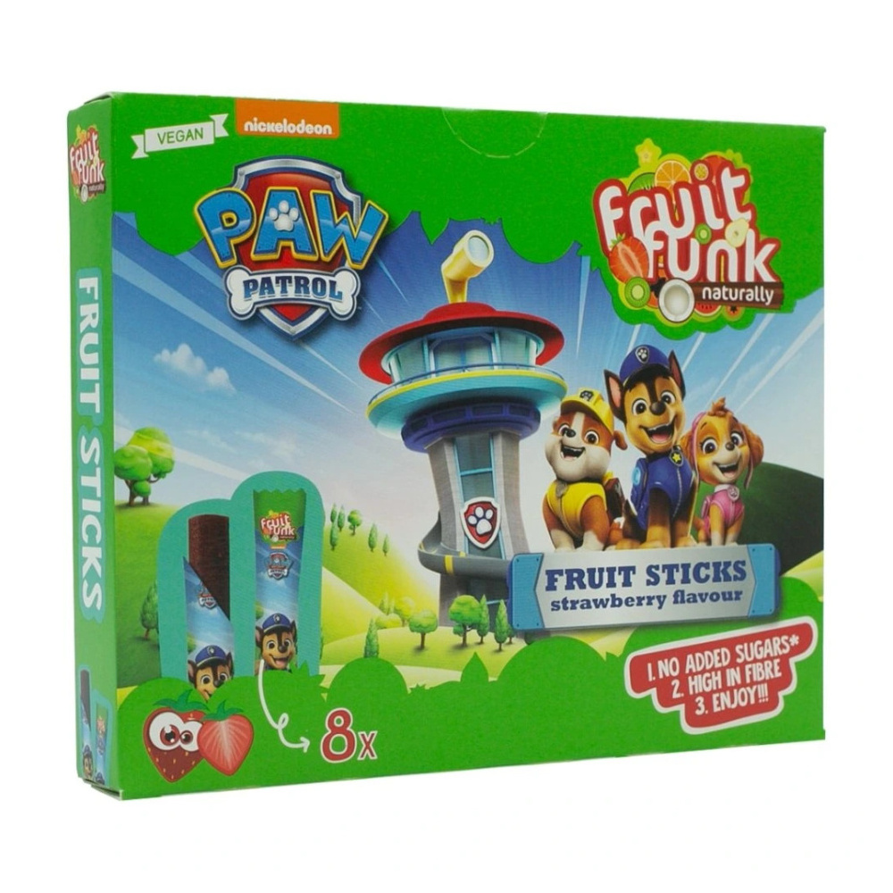 Fruitfunk Tlapková patrola jahodové ovocné tyčinky 8x10 g
