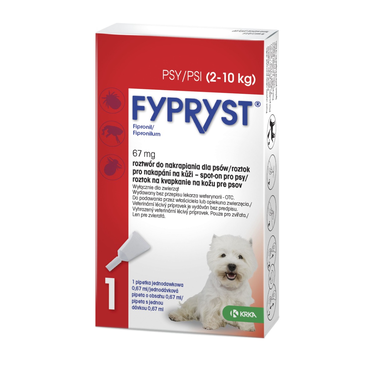 Fypryst Spot-on S pes 2–10 kg 1 pipeta