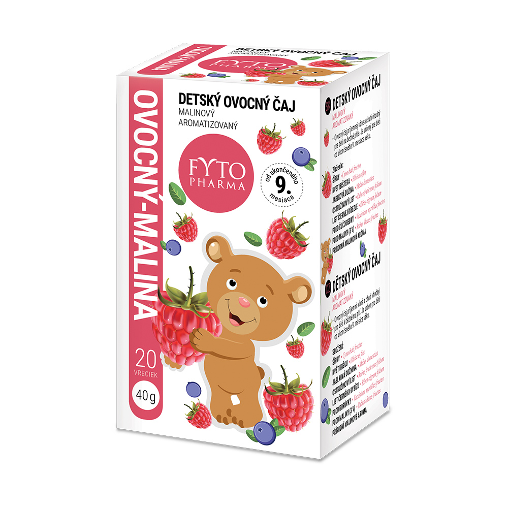 Fytopharma Dětský ovocný čaj malina 9m+ 20x2 g