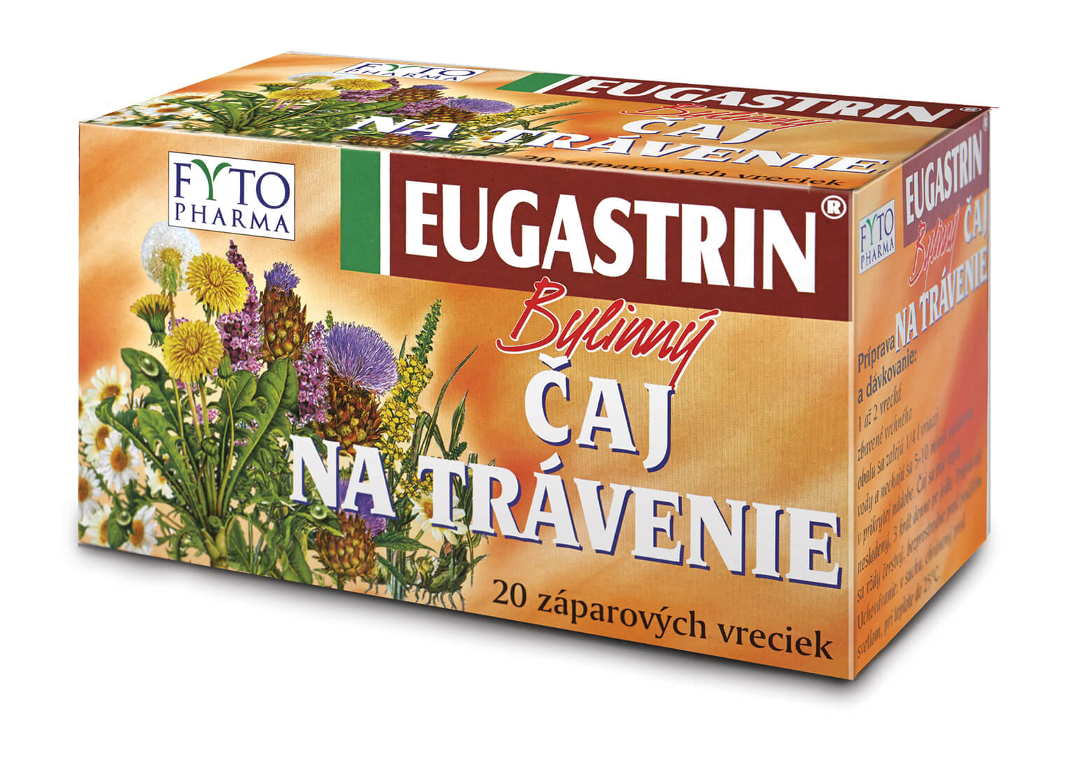 FYTOPHARMA Eugastrin Bylinný čaj na trávení sáčky 20 x 1 g