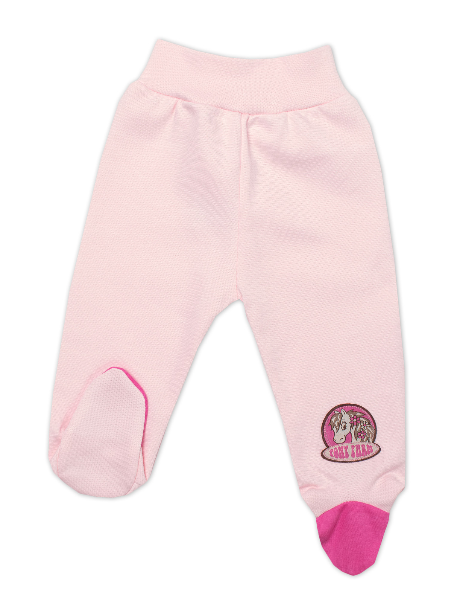 G-baby 2-dílná sada body dl. rukáv + polodupačky Pony Farm, růžová, vel. 68