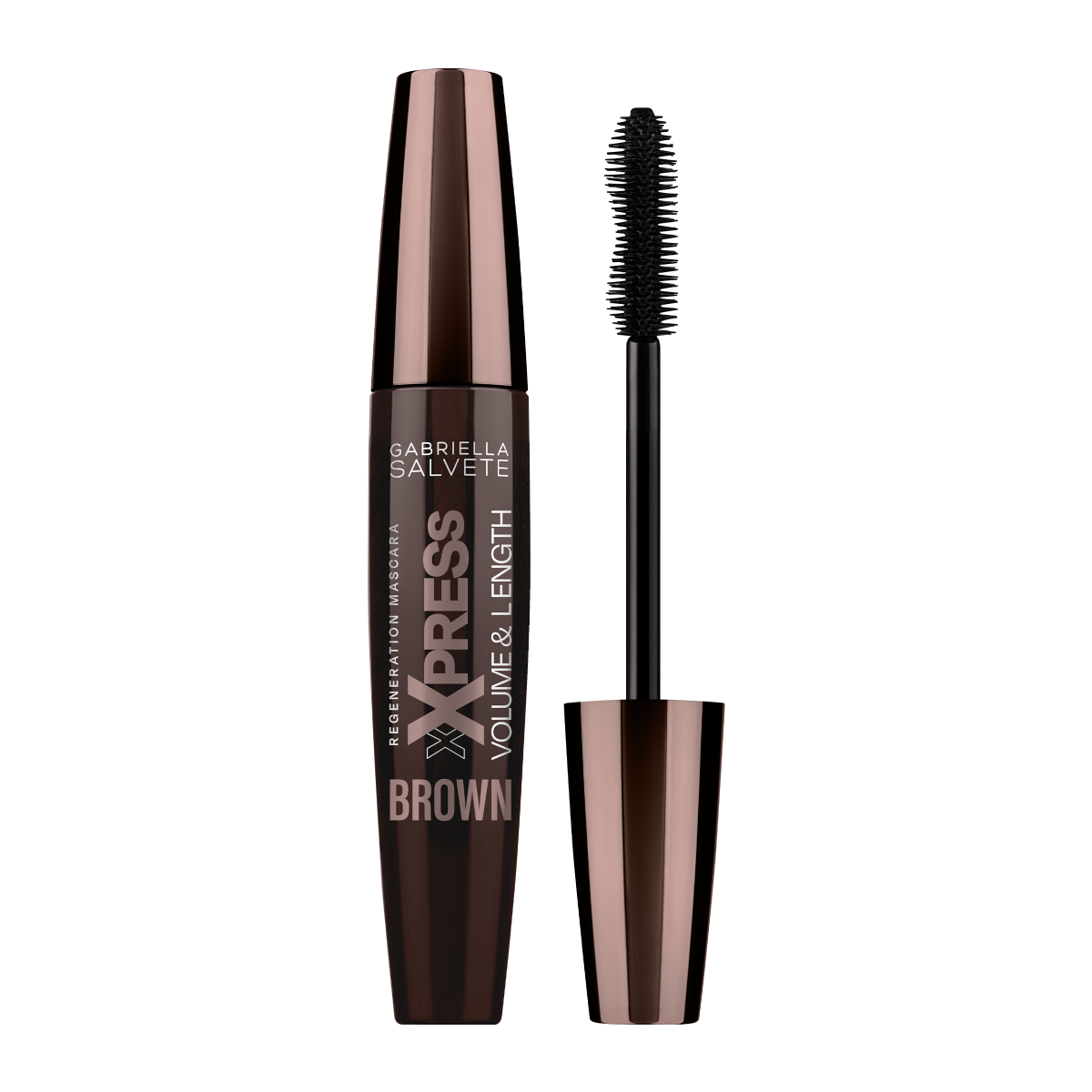 Gabriella Salvete Xxpress Brown hnědá řasenka 10 ml