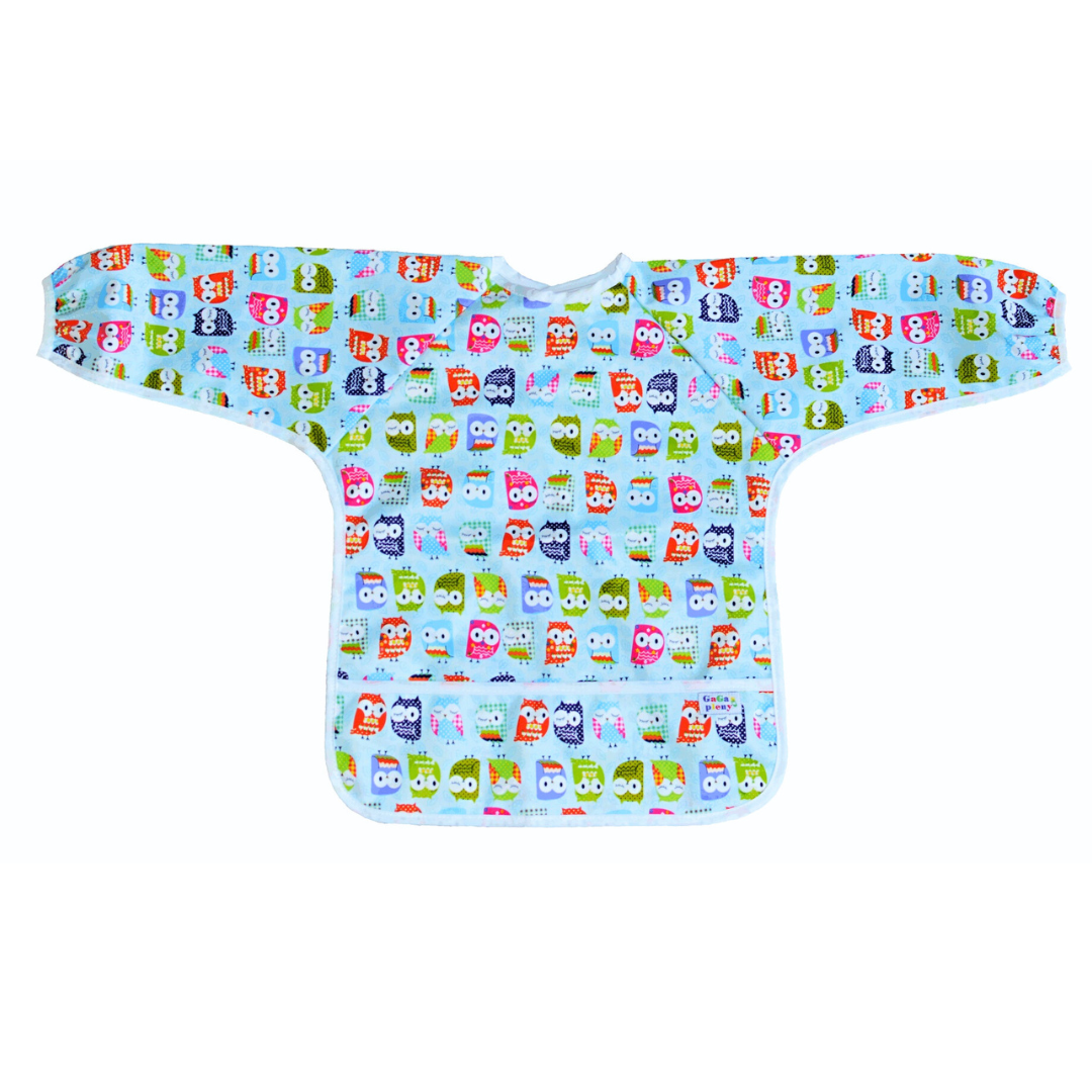 GaGa's pleny Bryndák s rukávy Sovy modré