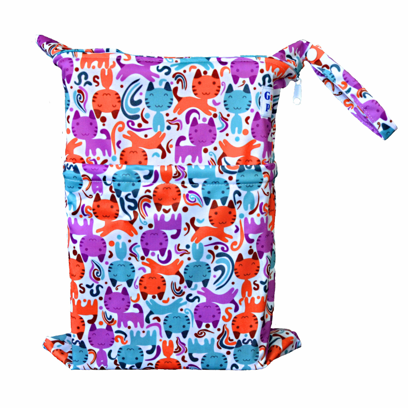 GaGa's pleny Nepromokavý pytel Barevné kočky