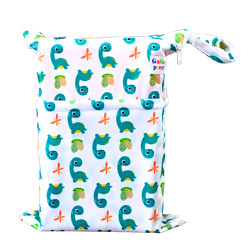 GaGa's pleny Nepromokavý pytel Zelený dinosaurus