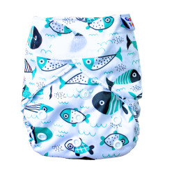 GaGa's pleny Novorozenecké svrchní kalhotky Fish