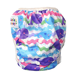 GaGa's pleny Plenkové plavky pro miminko Barevné velryby