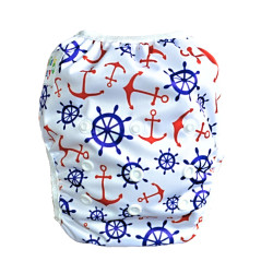 GaGa's pleny Plenkové plavky pro miminko Kotvy červené