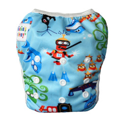 GaGa's pleny Plenkové plavky pro miminko Modré moře