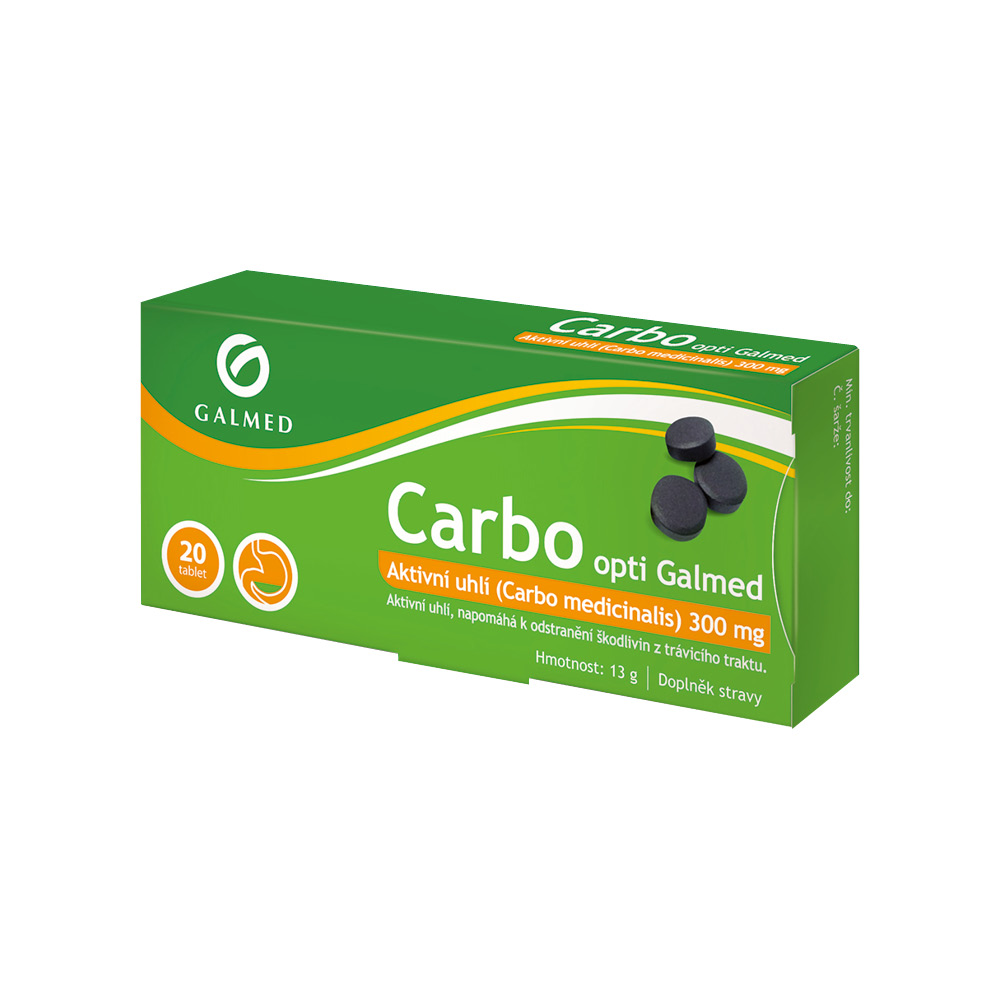 Galmed Carbo medicinalis Opti 300 mg 20 tablet