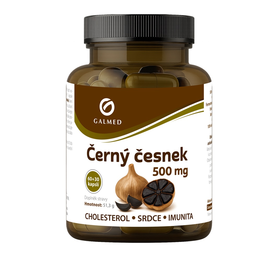 Galmed Černý česnek 500 mg 60+30 kapslí