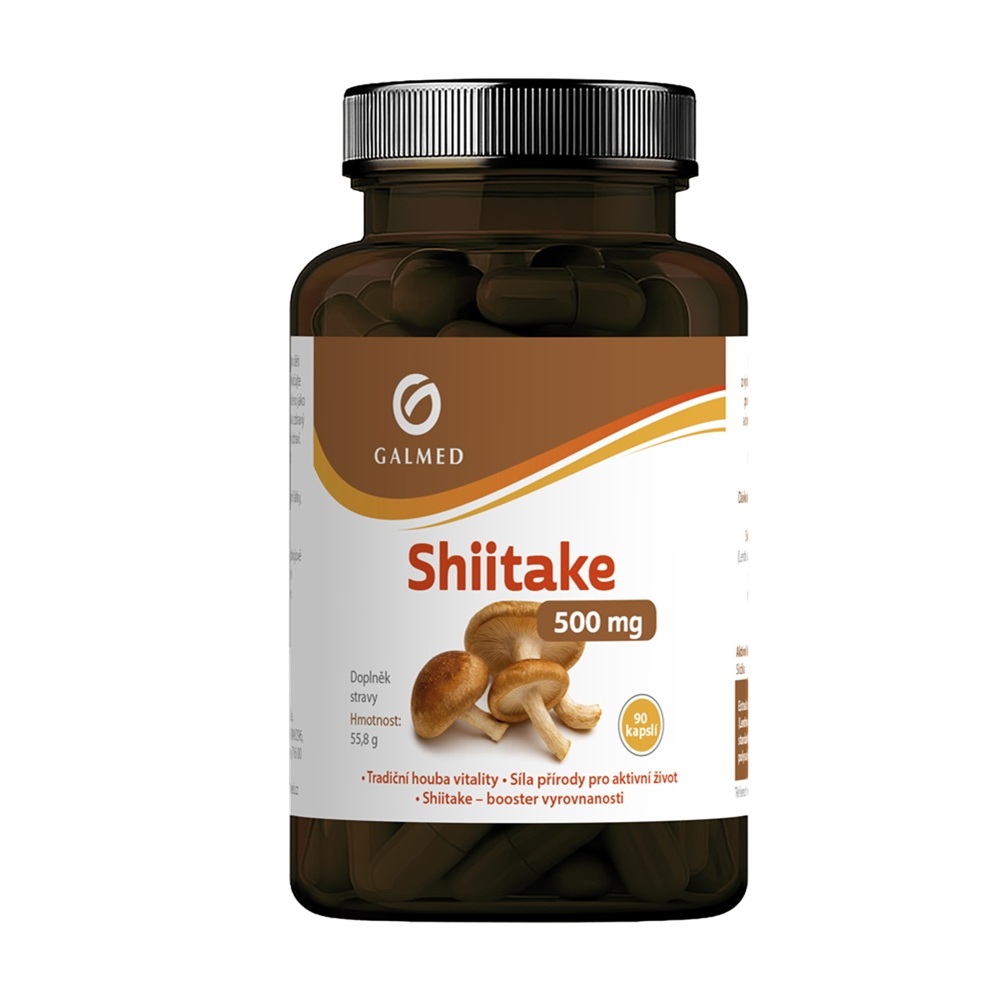 Galmed Shiitake 500 mg 90 kapslí
