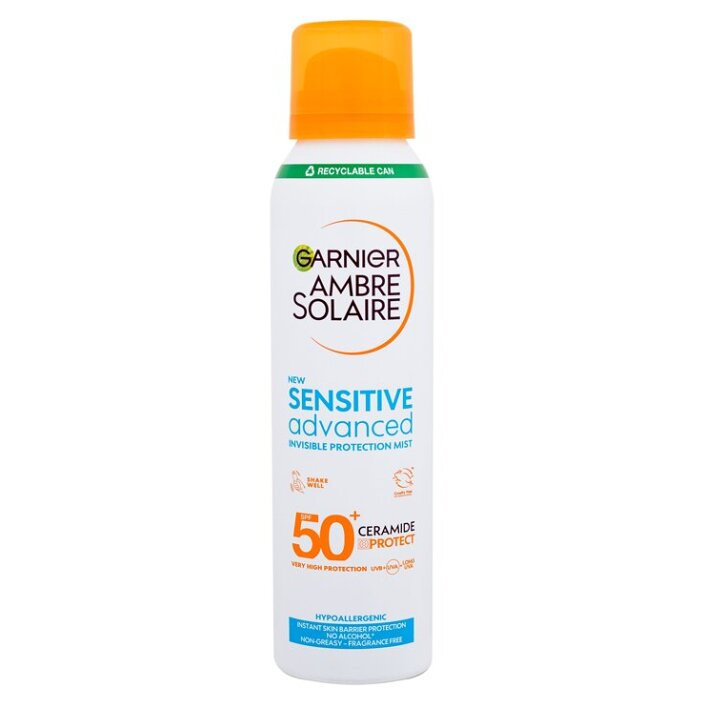 GARNIER Ambre Solaire Sensitive Advanced SPF 50+ Opalovací mlha 150 ml
