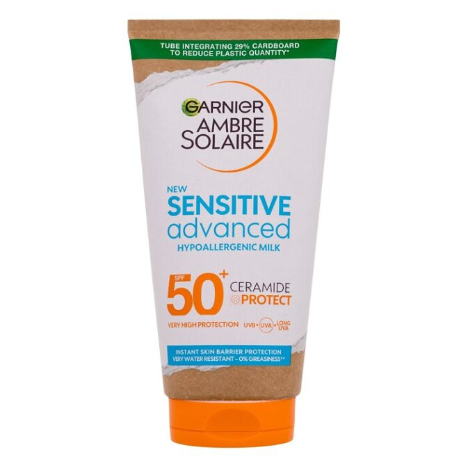 GARNIER Ambre Solaire SPF 50+ Opalovací přípravek Sensitive Advanced Milk 175 ml
