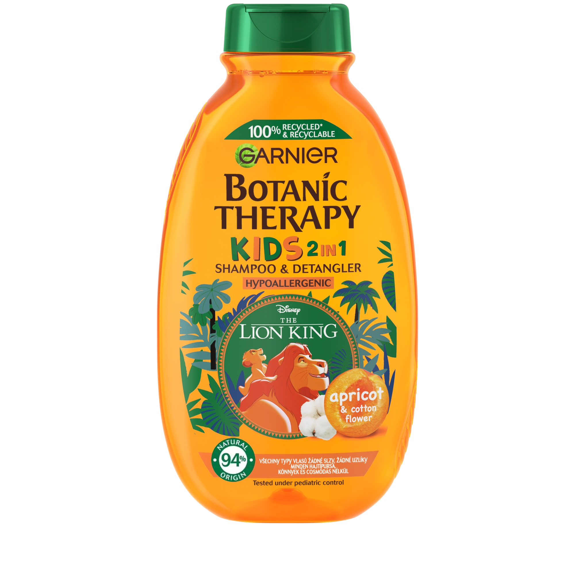 GARNIER Botanic Therapy Disney Kids 2v1 šampon & kondicionér Lví král, Meruňka 400 ml