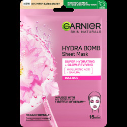 GARNIER Skin Naturals Hydratační textilní maska na oživení jasu Sakura 28 g