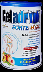 GELADRINK FORTE HYAL Práškový nápoj broskev 420 g