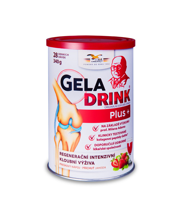 Geladrink Plus jahoda nápoj 340 g