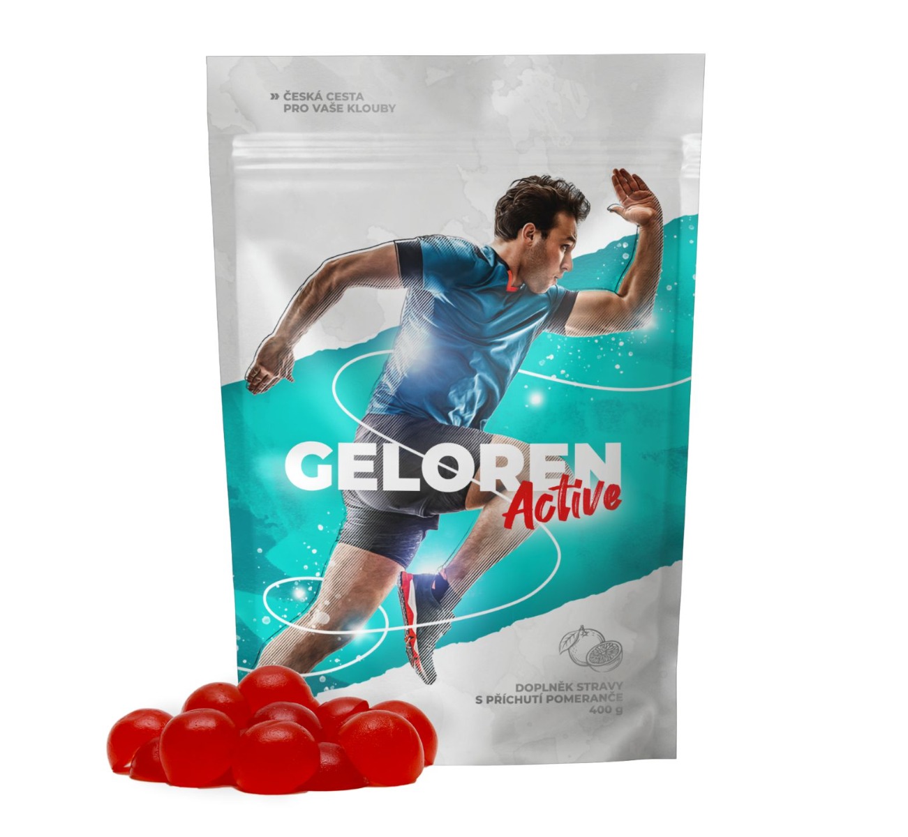 Geloren Active příchuť pomeranč 90 želé tablet