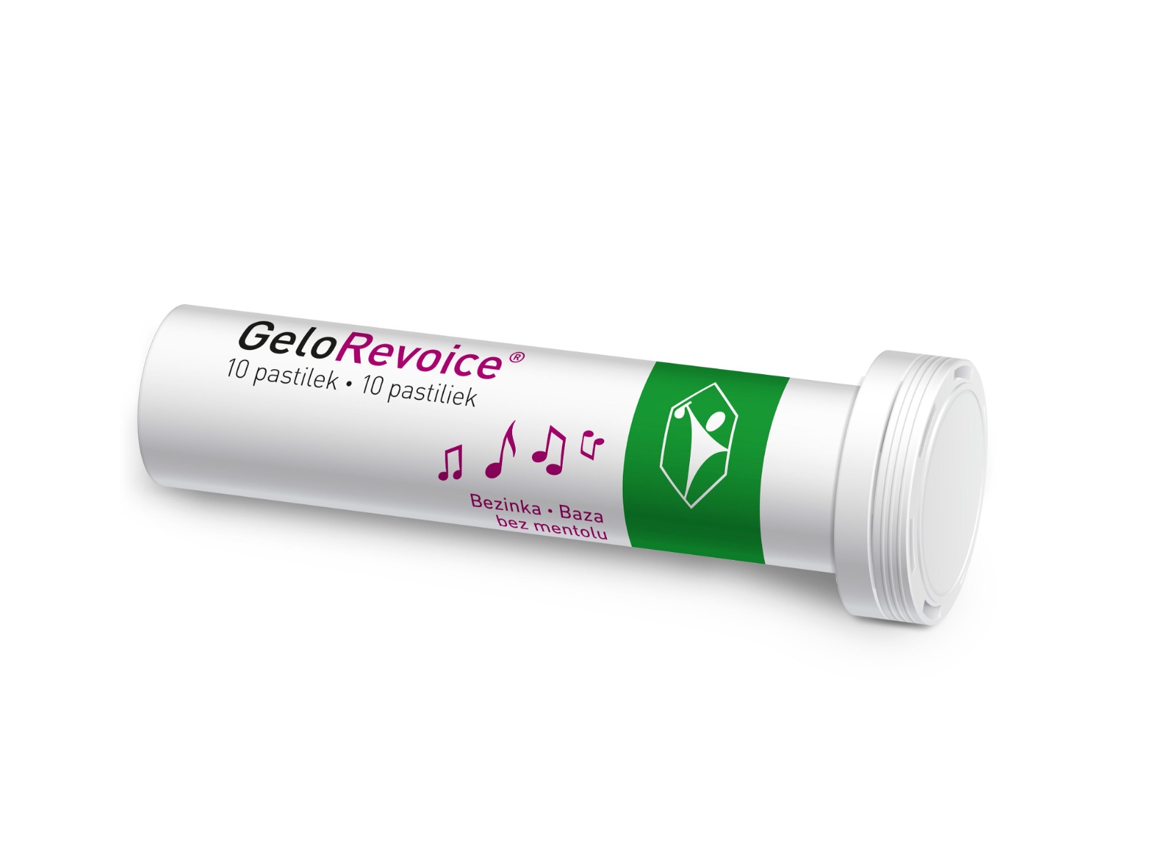 GeloRevoice Bezinka - bez mentolu pastilky do krku 10 ks