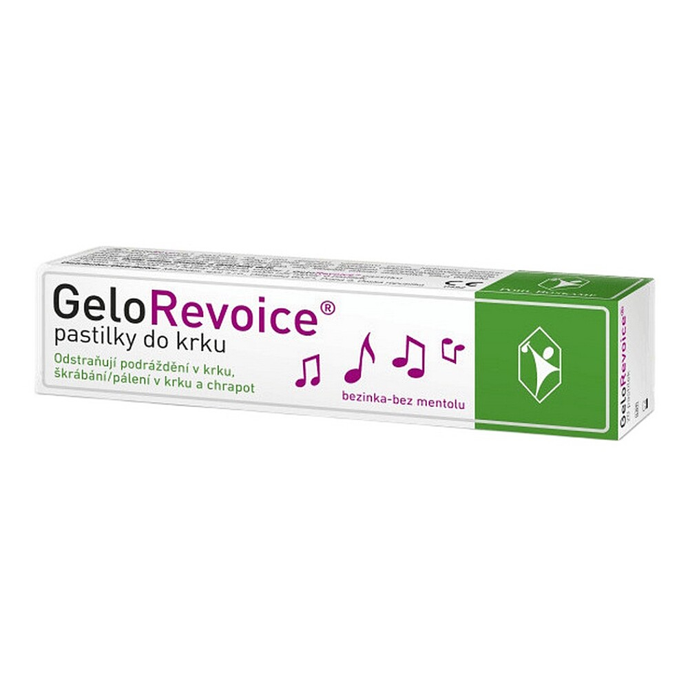 GELOREVOICE Pastilky do krku bezinka bez mentolu 20 kusů