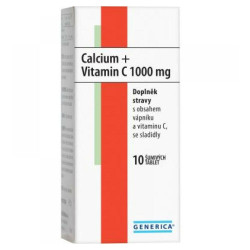 GENERICA Calcium + vitamin C 1000 mg 10 tablet