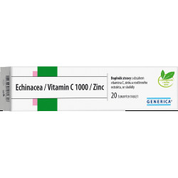 GENERICA Echinacea + vitamin C 1000 + zinek 20 šumivých tablet