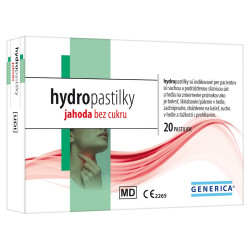 GENERICA Hydro pastilky jahoda 20 kusů
