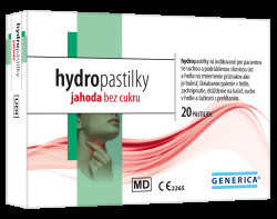 GENERICA hydropastilky jahoda bez cukru 20 pastilek