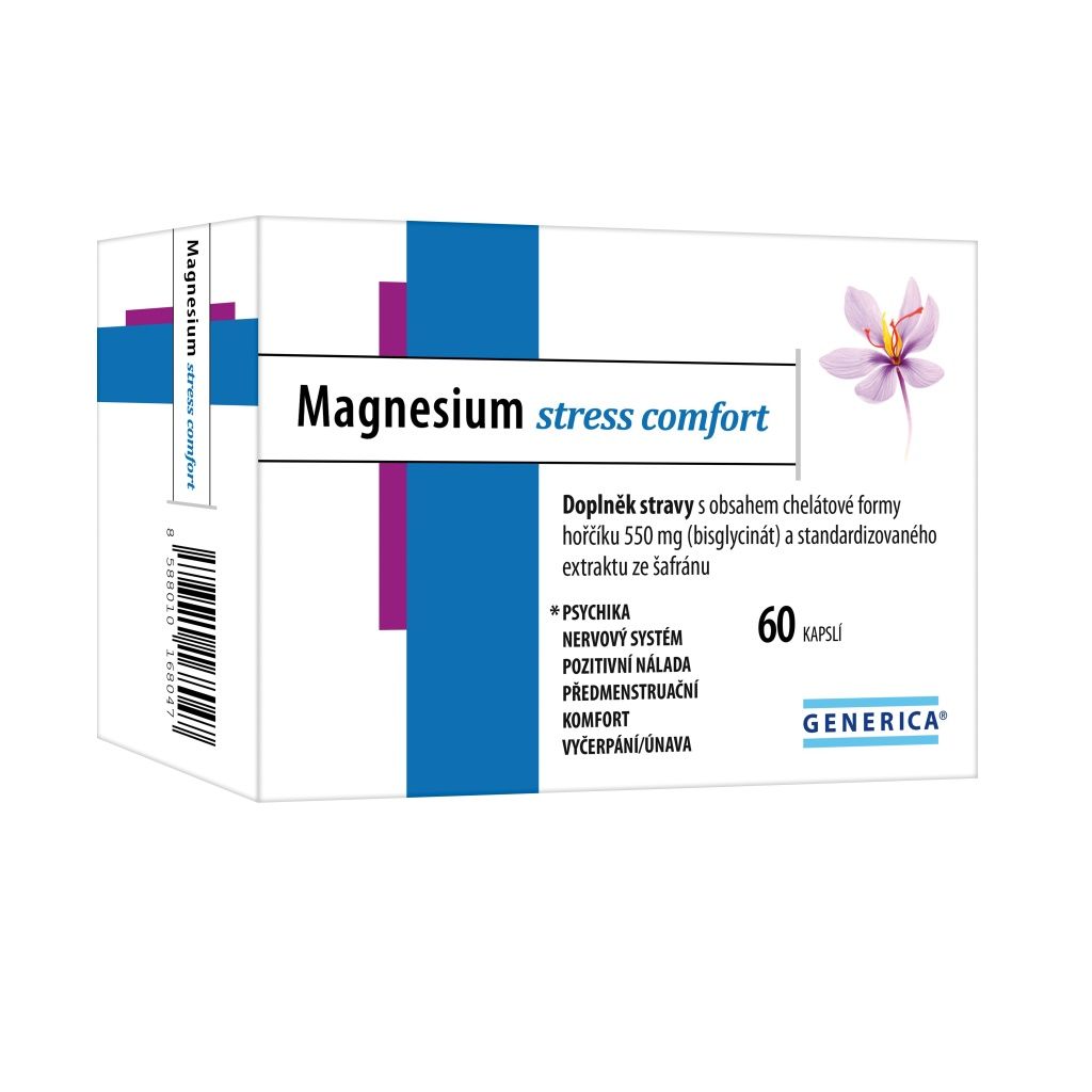 Generica Magnesium stress comfort 60 kapslí