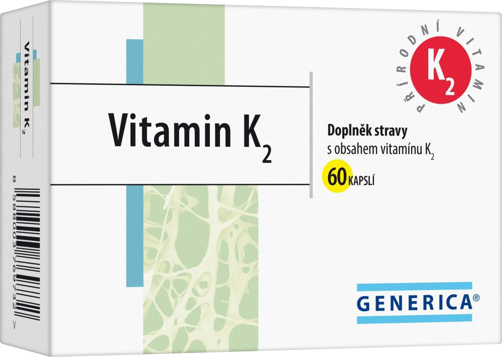 GENERICA Vitamin K2 60 kapslí