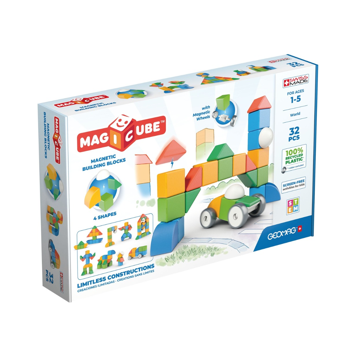 Geomag Magicube Shapes magnetická stavebnice 32 dílků