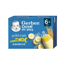GERBER Cereal mlíčko s kaší banánové 2 x 200 ml