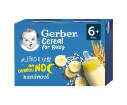 Gerber Cereal Mlíčko s kaší banánové 6m+ 2x200 ml