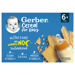 GERBER Cereal mlíčko s kaší sušenkové 2 x 200 ml