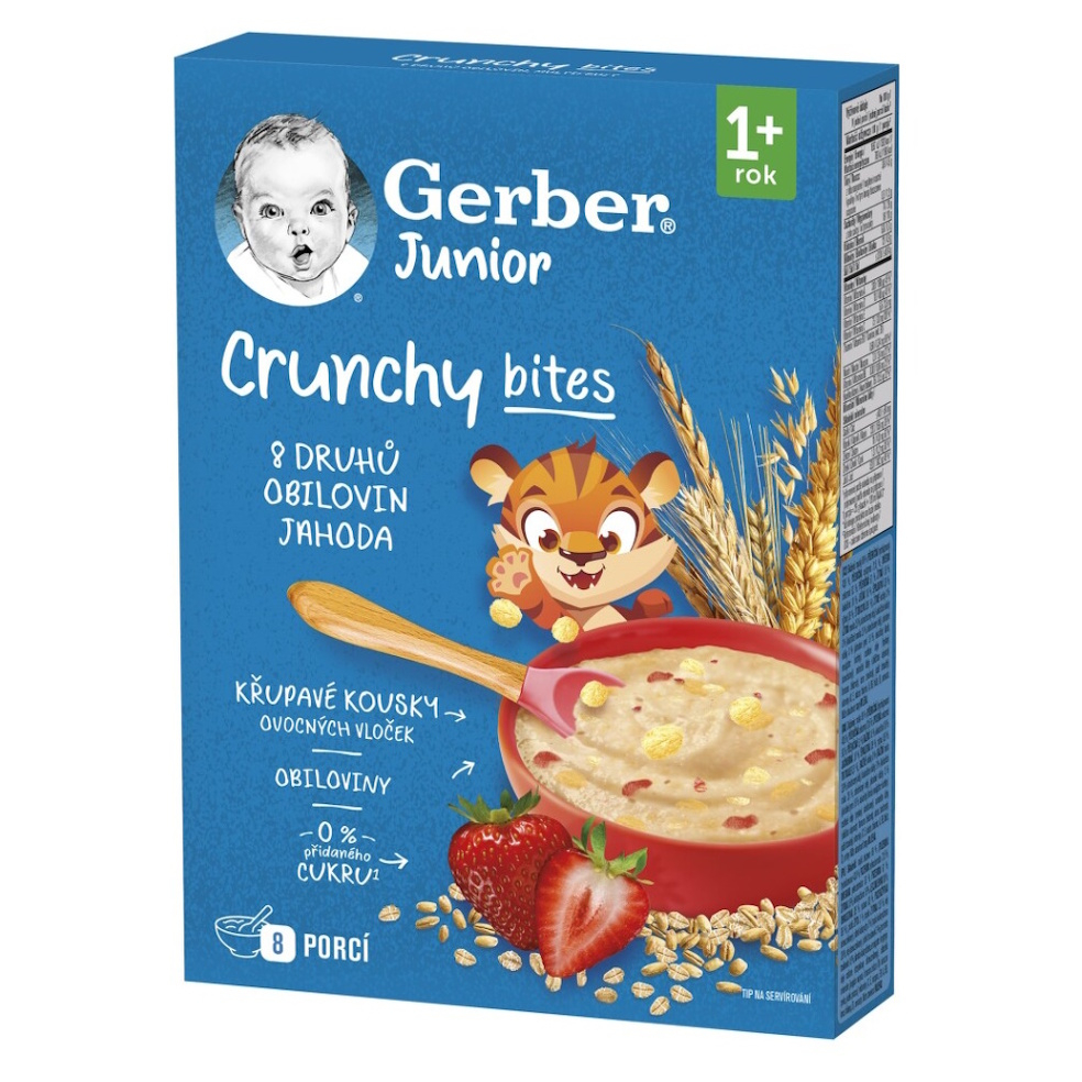 GERBER Junior nemléčná kaše jahodová 12m+ 200 g