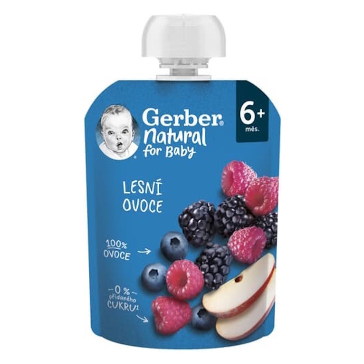 GERBER Kapsička natural lesní ovoce 6m+ 90 g