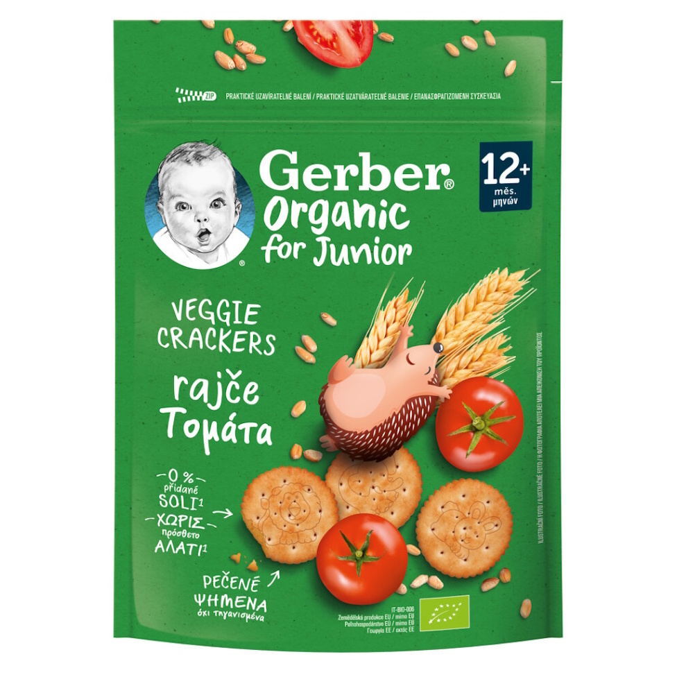 GERBER Krekry s rajčaty 12m+ BIO 100 g