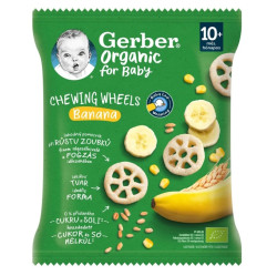 GERBER Křupavá kolečka s banánem 10m+ 28 g