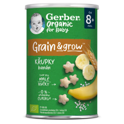 GERBER Křupky banánové BIO 35 g 8m+