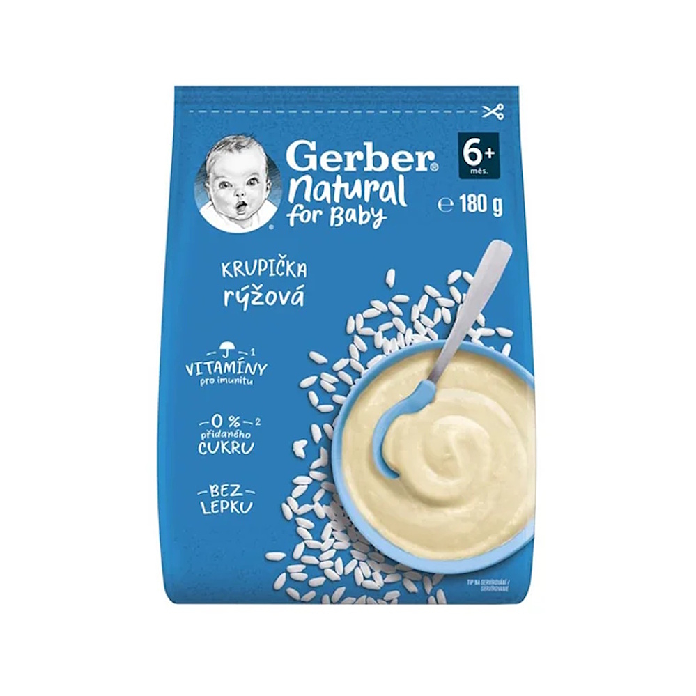 GERBER Natural rýžová krupička 180 g