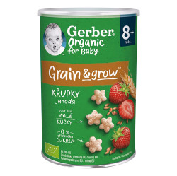 GERBER Organic křupky jahodové BIO 35 g