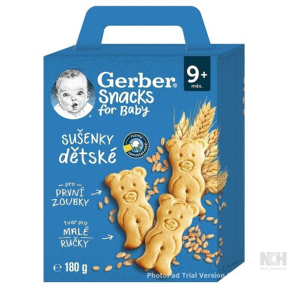 GERBER Snacks sušenky 9m+ 180 g