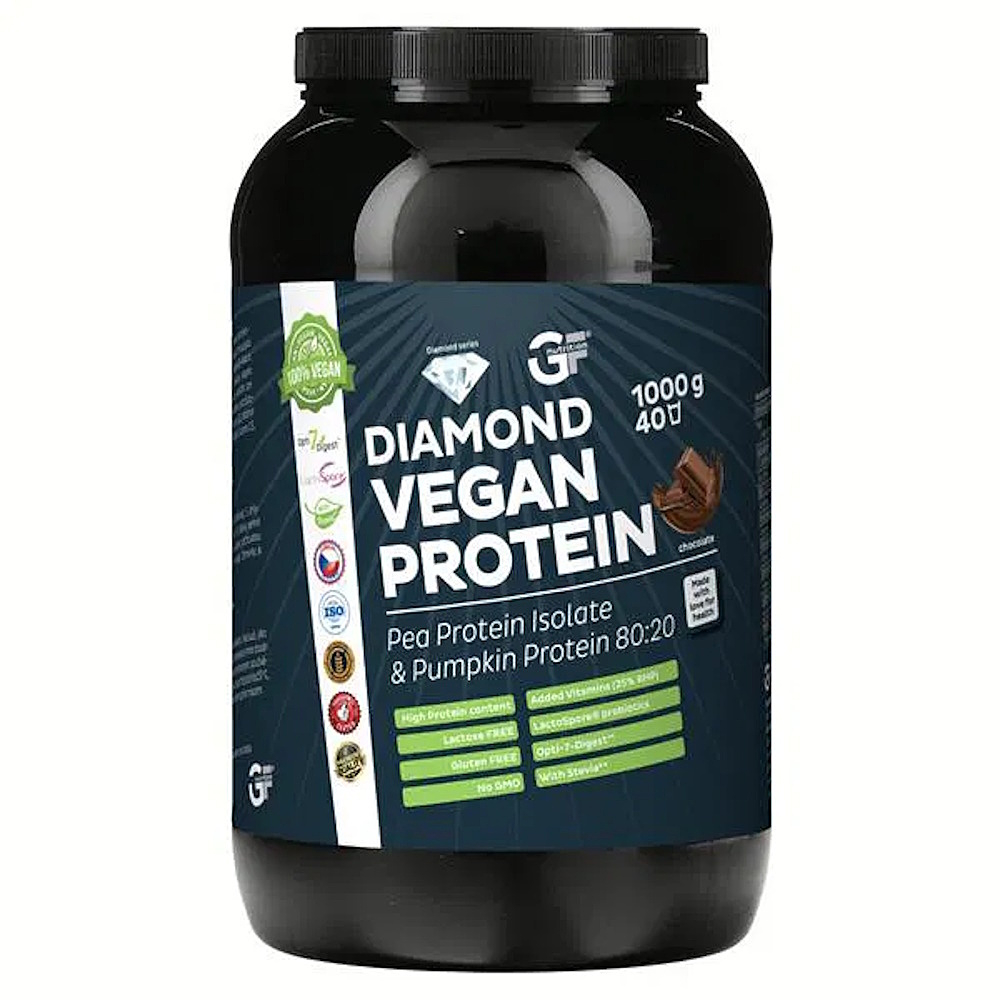 GF NUTRITION Diamond vegan protein čokoláda 1000 g