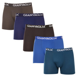Gianvaglia 5PACK pánské boxerky vícebarevné (GVG-5007) XL