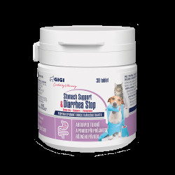 GIGI Stomach support & diarrhea stop pro malé psy a kočky 30 tablet