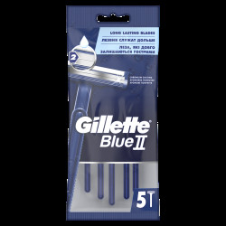 GILLETTE Blue II Jednorázový holící strojek 5 ks